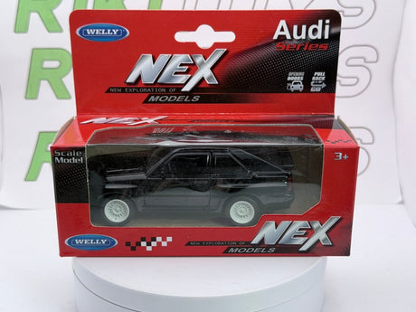 Audi 4 Corta Welly 1/38 Nero - RikiToys - Welly