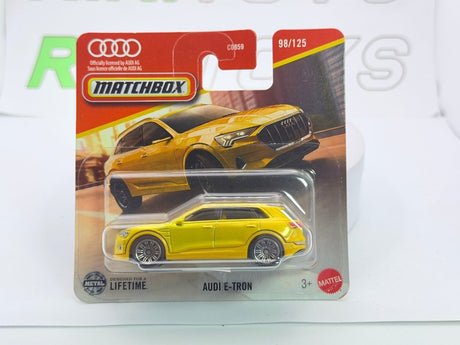 Audi E Tron Matchbox 1/60 Giallo - RikiToys - Matchbox#