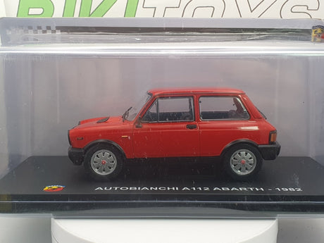 Autobianchi A 112 Abarth Edicola 1/24 Rosso 1982 - RikiToys - Edicola