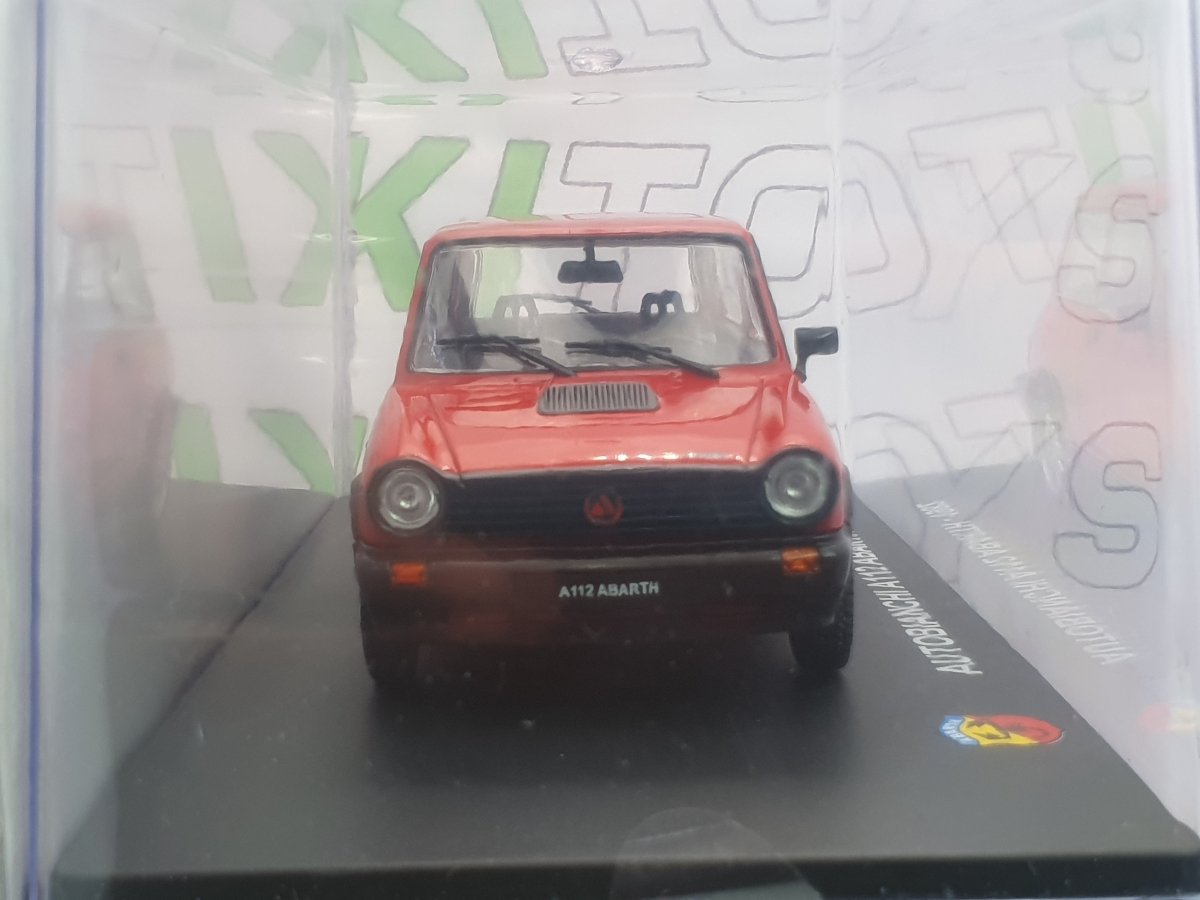 Autobianchi A 112 Abarth Edicola 1/24 Rosso 1982 - RikiToys - Edicola