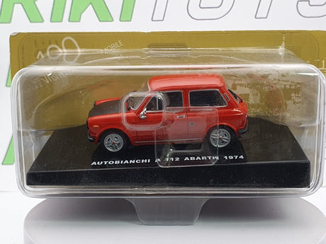 Autobianchi A112 Abarth Edicola 1/43 Rosso 1974 - RikiToys - Edicola