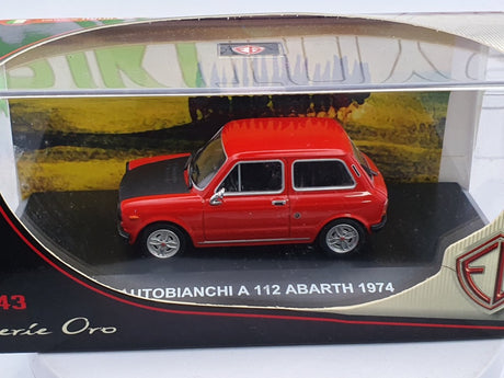 Autobianchi A112 Abarth Edison 1/43 Rosso 1974 - RikiToys - Edison