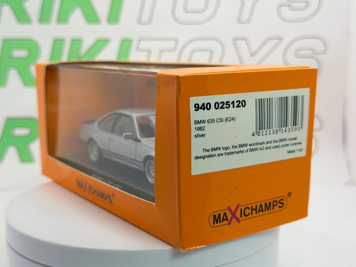 BMW 635 CSI E 24 Maxichamps 1/43 Argento 1982 - RikiToys - Maxichamps