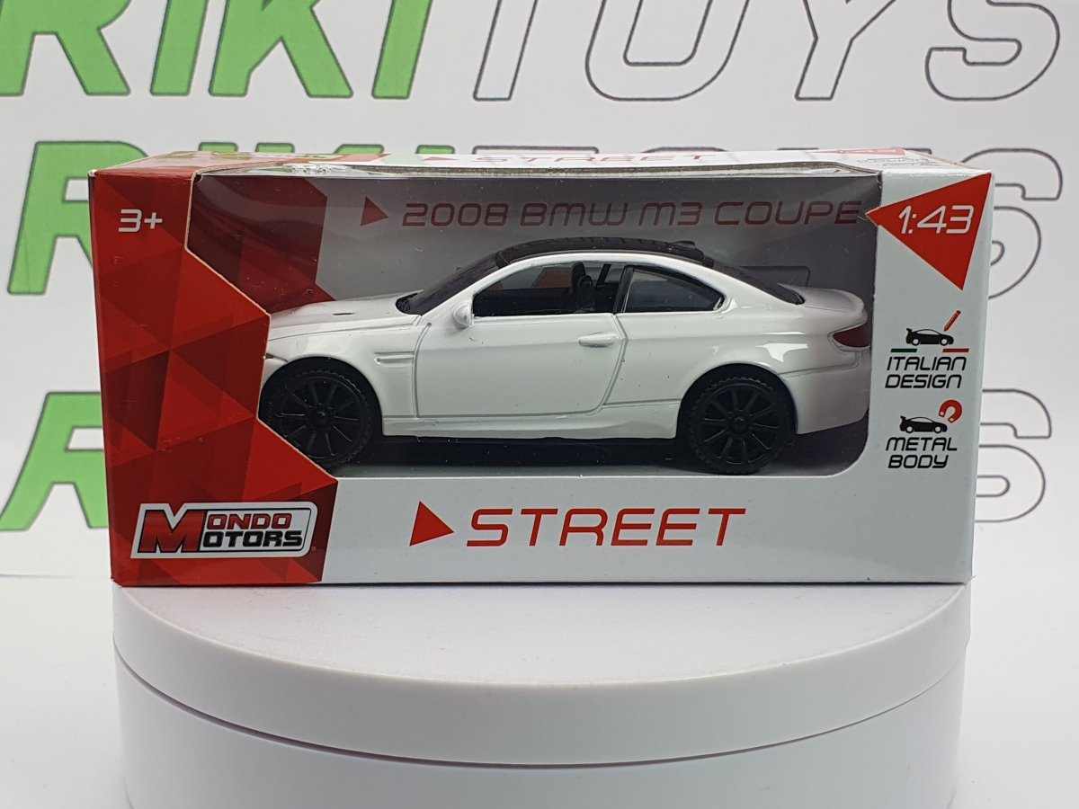 BMW M3 Coupé Mondo Motors 1/43 Bianco 2008 - RikiToys - Mondo Motors