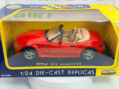 BMW Z3 Cabrio Motor Max 1/24 Rosso 1995 - RikiToys - Motor Max