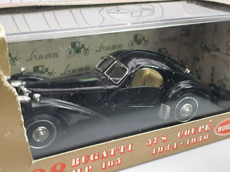 Bugatti 57 S Coupè Brumm 1/43 Nero 1934 - RikiToys - Brumm