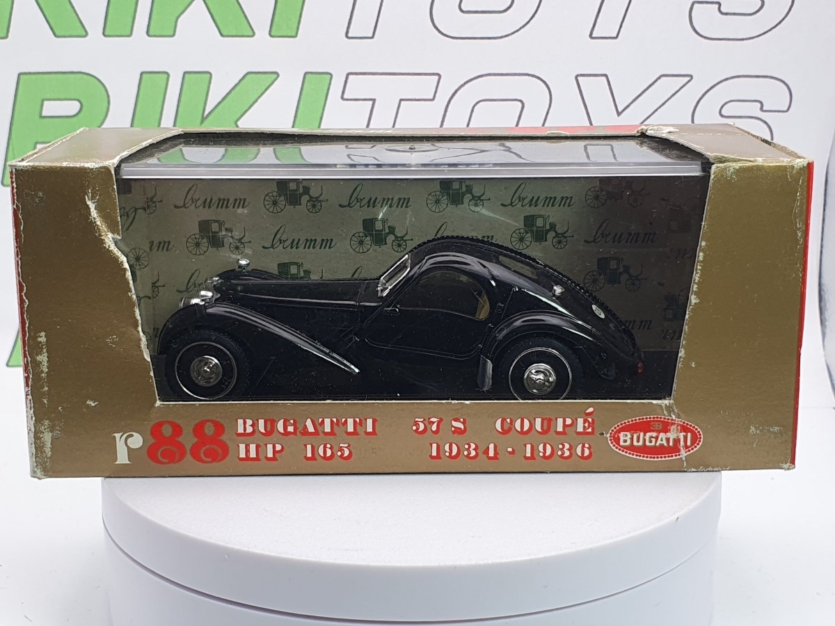 Bugatti 57 S Coupè Brumm 1/43 Nero 1934 - RikiToys - Brumm