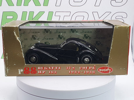 Bugatti 57 S Coupè Brumm 1/43 Nero 1934 - RikiToys - Brumm