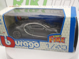 Bugatti Chiron Burago 1/43 Grigio met. 2016 - RikiToys - Burago