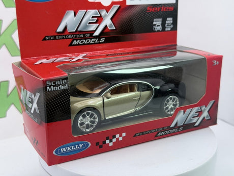 Bugatti Chiron Welly 1/38 Oro - RikiToys - Welly