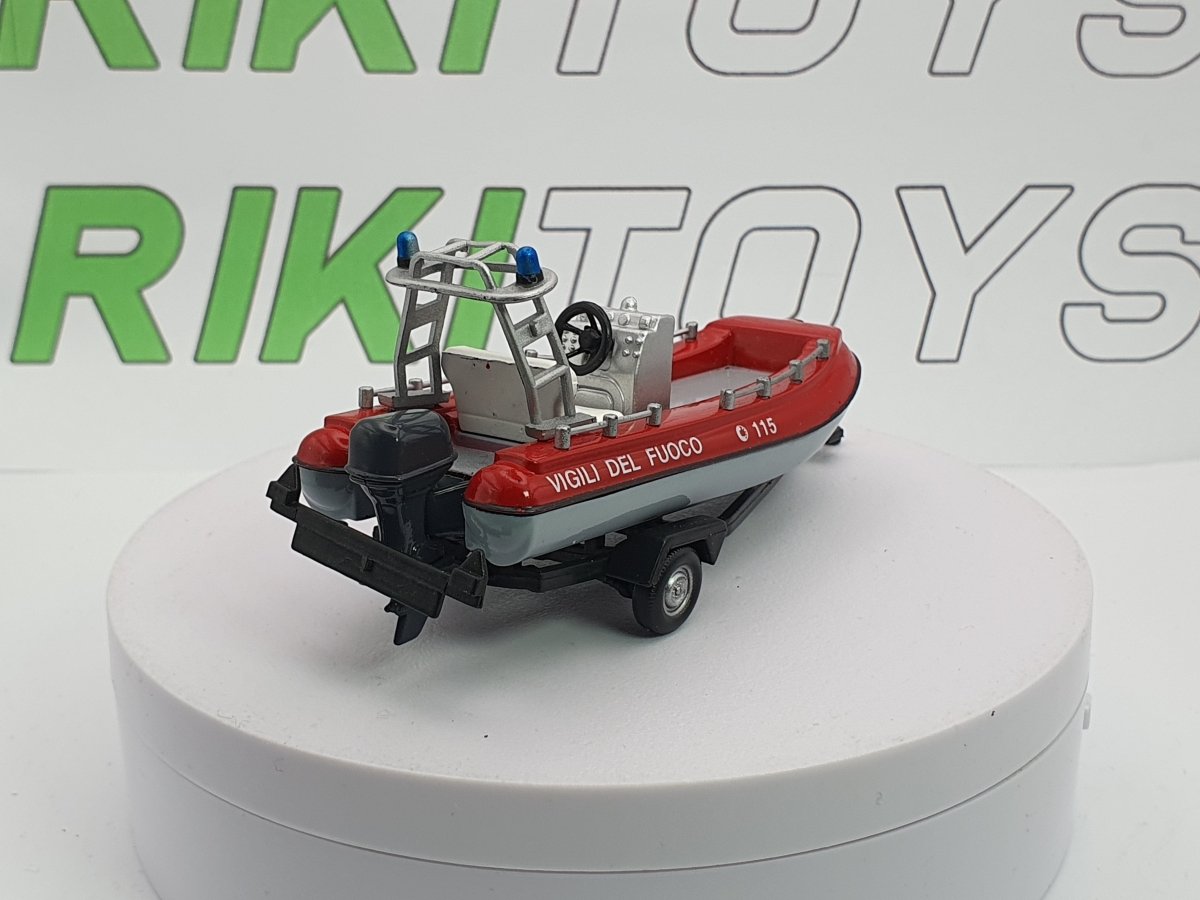 Carrello+gommone Mondo Motors 1/43 Rosso - RikiToys - Mondo Motors#