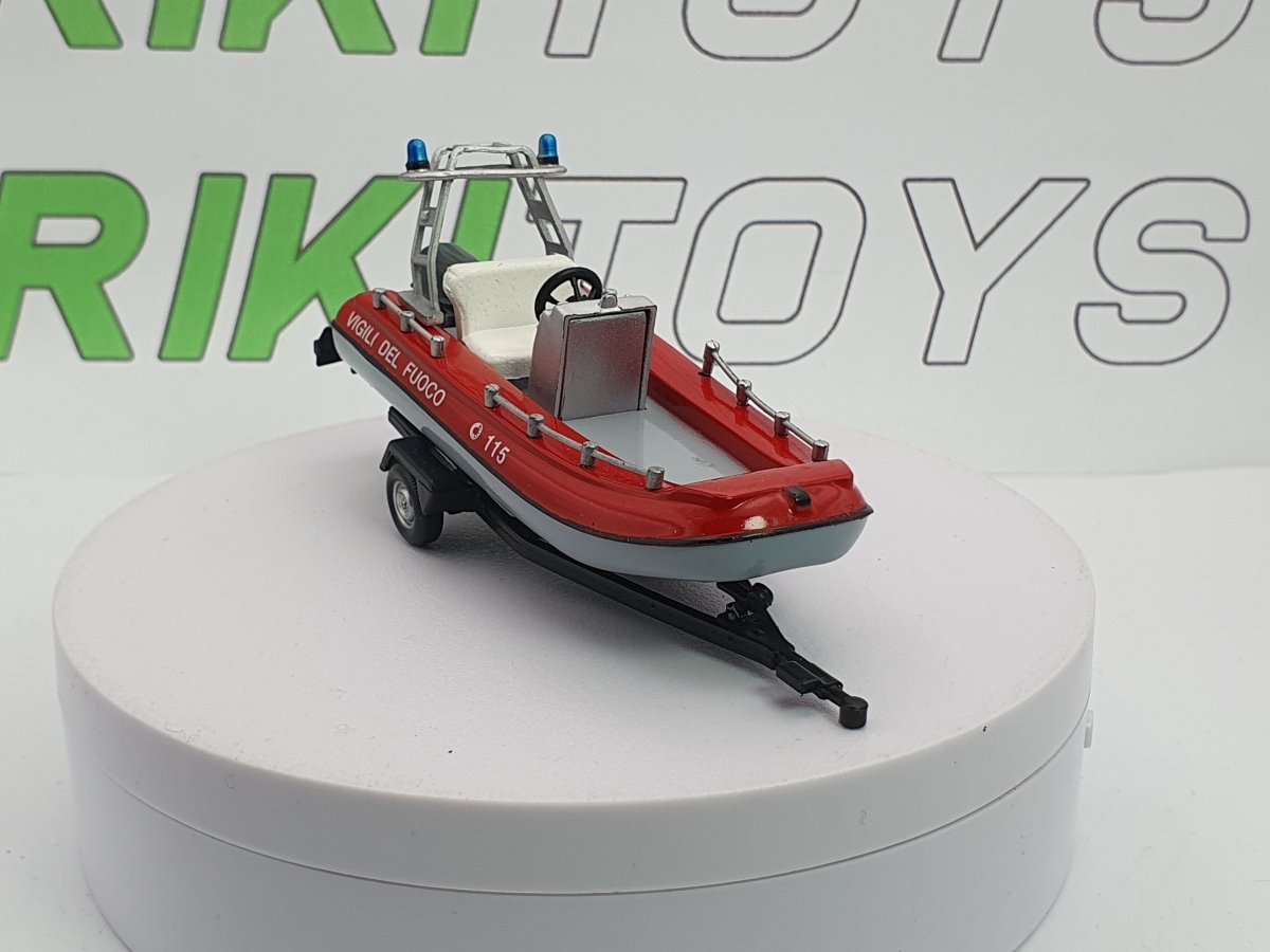 Carrello+gommone Mondo Motors 1/43 Rosso - RikiToys - Mondo Motors#
