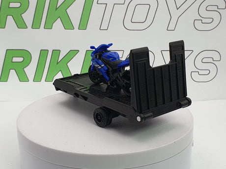 Carrello+moto Yamaha Ken Toys 1/43 Blu - RikiToys - Ken Toys#