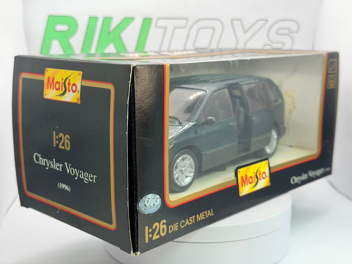 Chrysler Voyager 2 Maisto 1/26 Blu metallizzato 1996 - RikiToys - Maisto