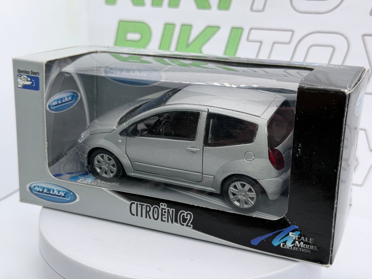 Citroen C2 Welly 1/35 Argento - RikiToys - Welly