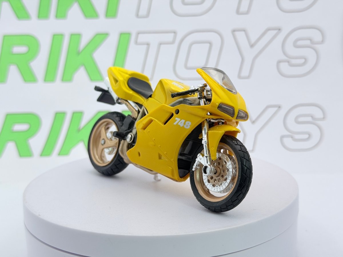 Ducati 748 Maisto 1/18 Giallo - RikiToys - Maisto