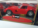 Ferrari 250 GTO Burago 1/18 Rosso 1961 - RikiToys - Burago