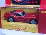 Ferrari 250 GTO Hot Wheels 1/38 Rosso 1962 - RikiToys - Hot Wheels