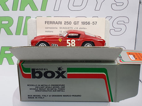 Ferrari 250 TDFrance Box Model 1/43 Rosso 1957 - RikiToys - Box Model