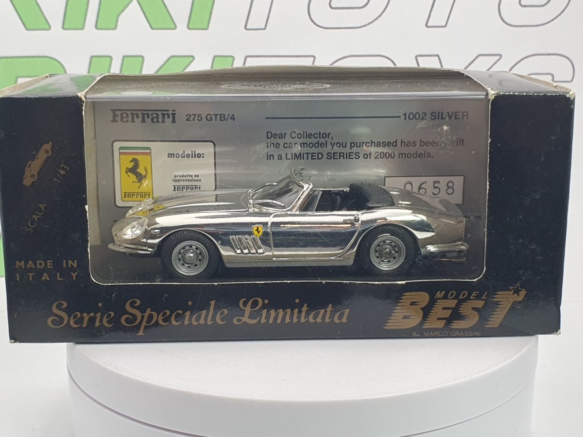 Ferrari 275 GTB Spider Best 1/43 Cromo 1966 - RikiToys - Best