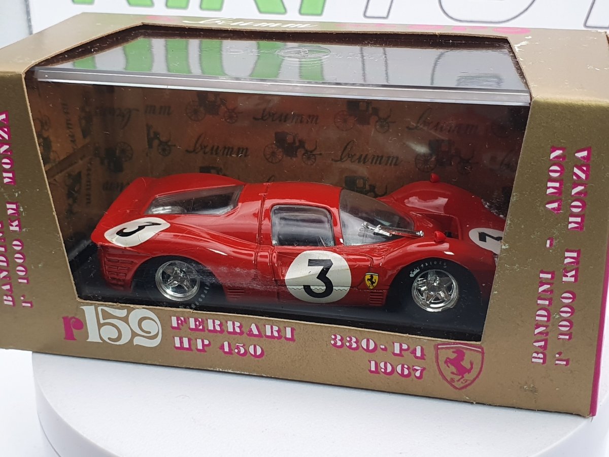 Ferrari 330 P4 Brumm 1/43 Rosso 1967 - RikiToys - Brumm