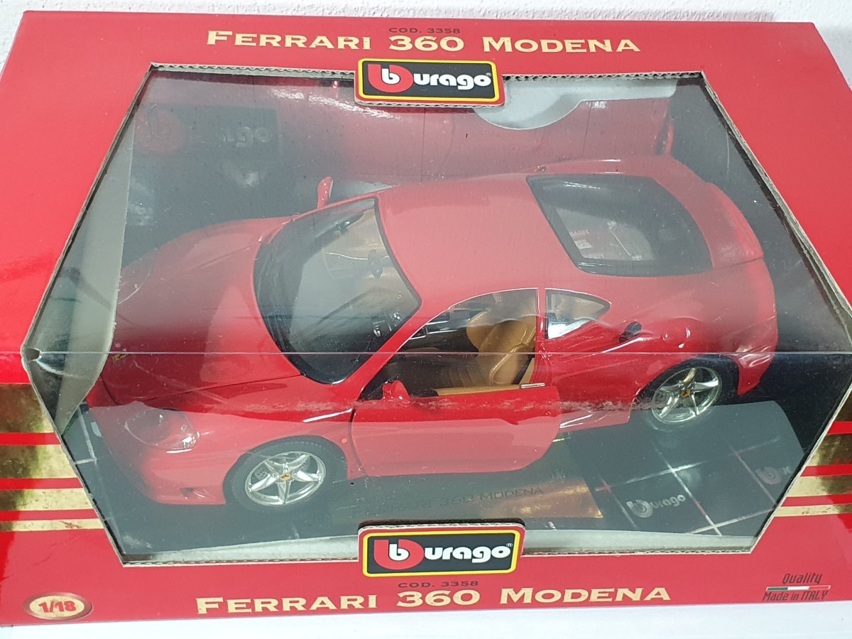 Ferrari 360 Modena Burago 1/18 Rosso 1999 - RikiToys - Burago