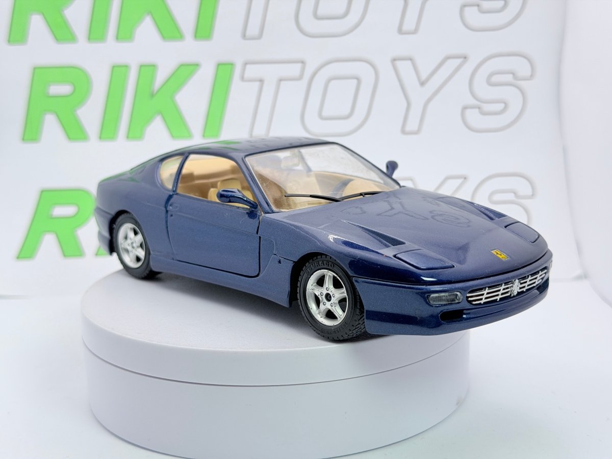 Ferrari 456 GT Burago 1/24 Blu Metallizzato - RikiToys - Burago