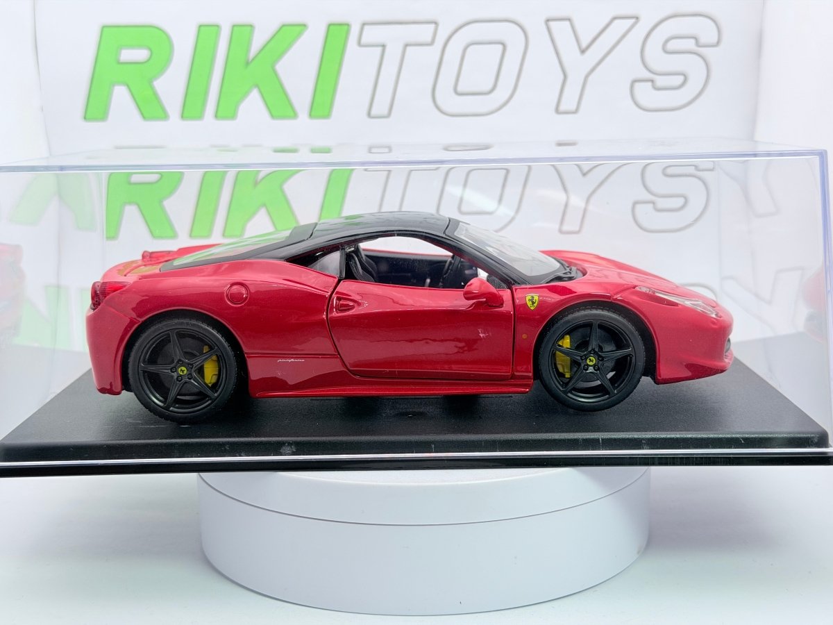 Ferrari 458 Italia Burago 1/24 Rosso 2009 - RikiToys - Burago