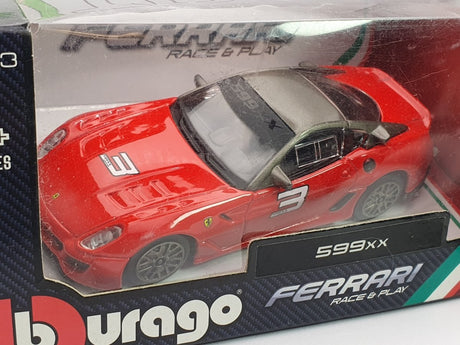 Ferrari 599 XX Burago 1/43 Rosso - RikiToys - Burago