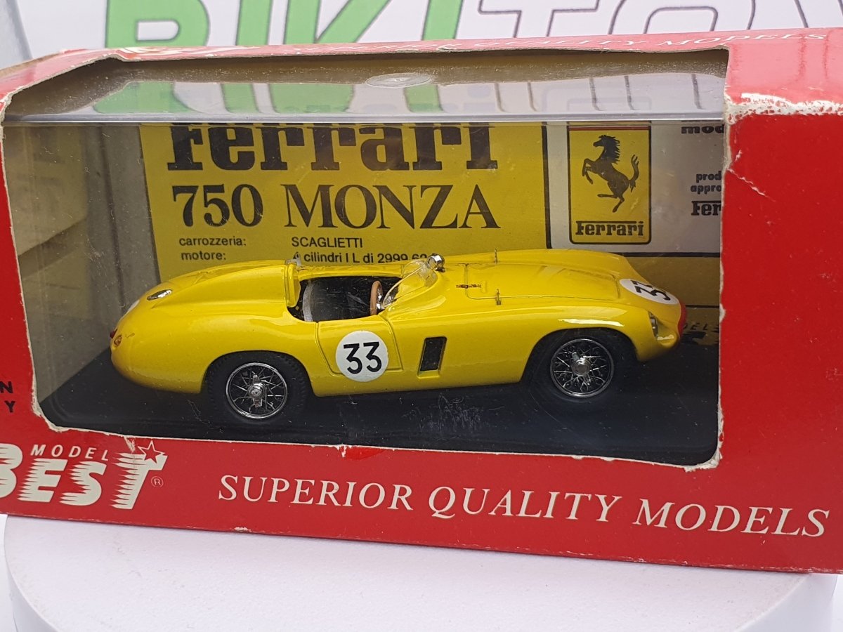 Ferrari 750 Monza Best 1/43 Giallo 1955 - RikiToys - Best