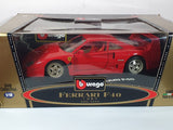 Ferrari F 40 Burago 1/18 Rosso 1987 - RikiToys - Burago