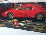 Ferrari Testarossa Burago 1/18 Rosso 1984 - RikiToys - Burago
