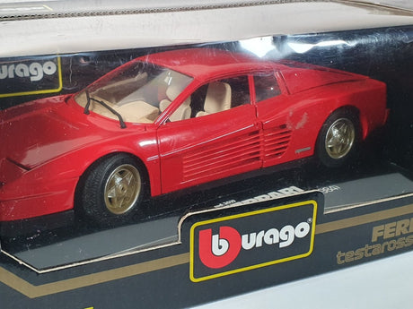 Ferrari Testarossa Burago 1/18 Rosso 1984 - RikiToys - Burago