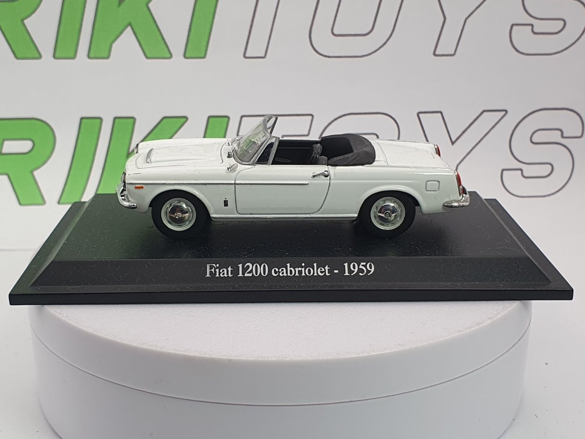 Fiat 1200 Cabriolet Norev 1/43 Bianco 1959 - RikiToys - Norev