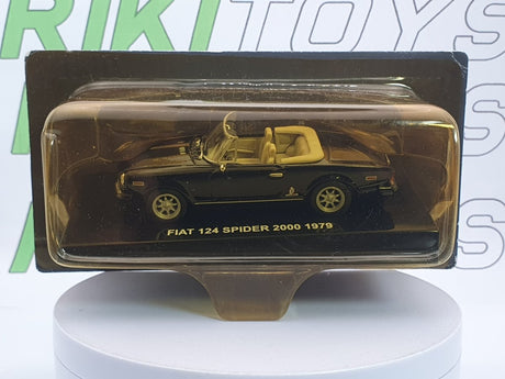 Fiat 124 Spider 2000 Edicola 1/43 Nero 1979 - RikiToys - Edicola