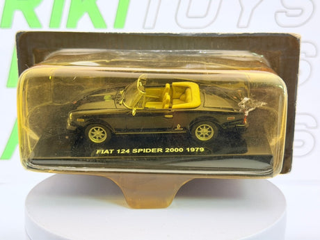 Fiat 124 Spider 2000 Edicola 1/43 Nero - RikiToys - Edicola
