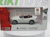 Fiat 124 Spider MondoMotors 1/43 Bianco 2016 - RikiToys - MondoMotors