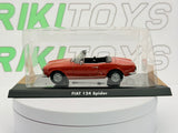 Fiat 124 Sport Spider Norev 1/43 Rosso 1968 - RikiToys - Norev