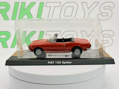Fiat 124 Sport Spider Norev 1/43 Rosso 1968 - RikiToys - Norev