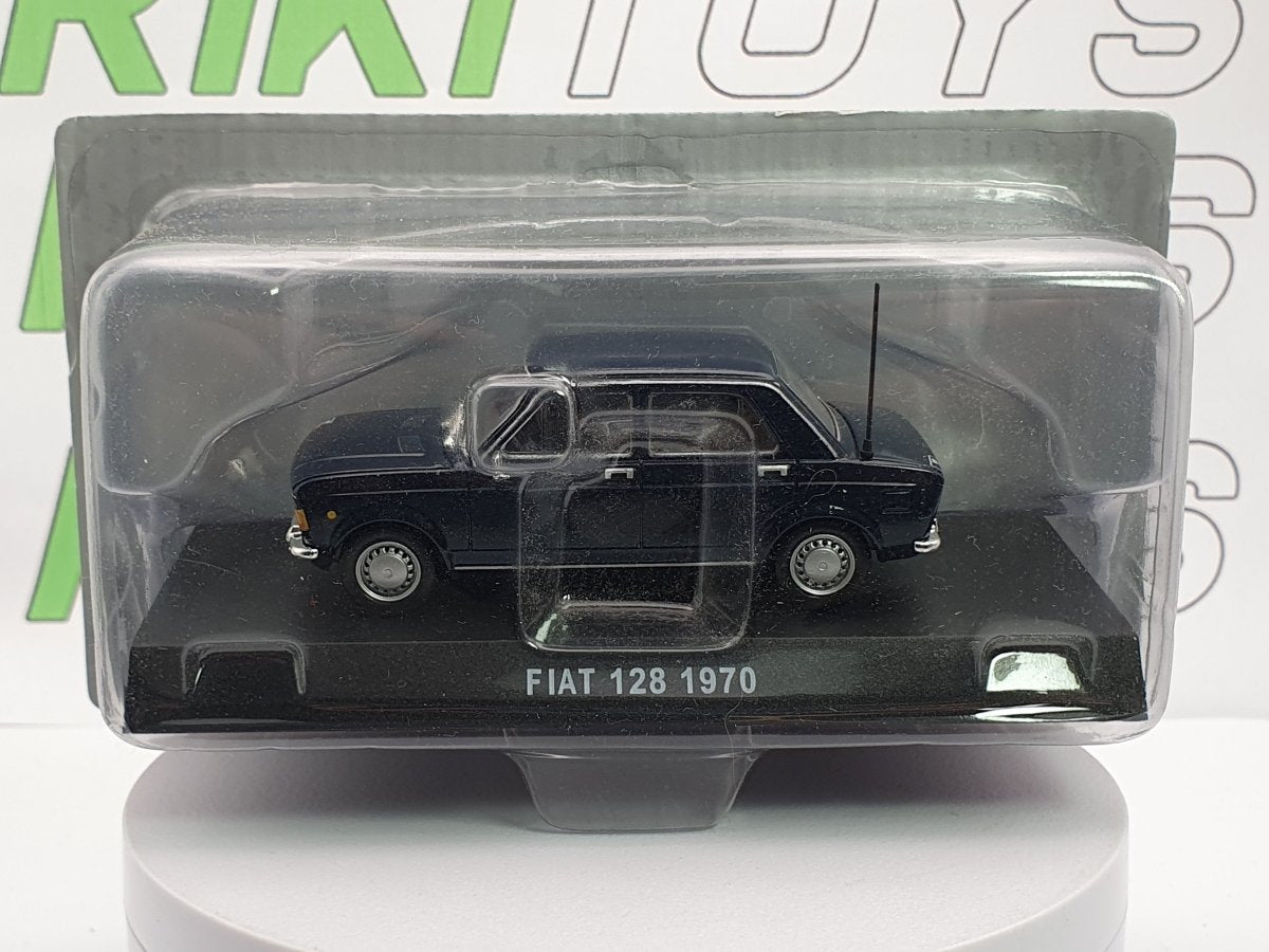 Fiat 128 berlina Edicola 1/43 Blu - RikiToys - Edicola#