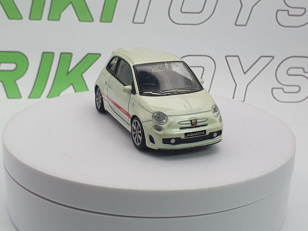 Fiat 500 Abarth Mondo Motors 1/43 Bianco 2008 - RikiToys - Mondo Motors