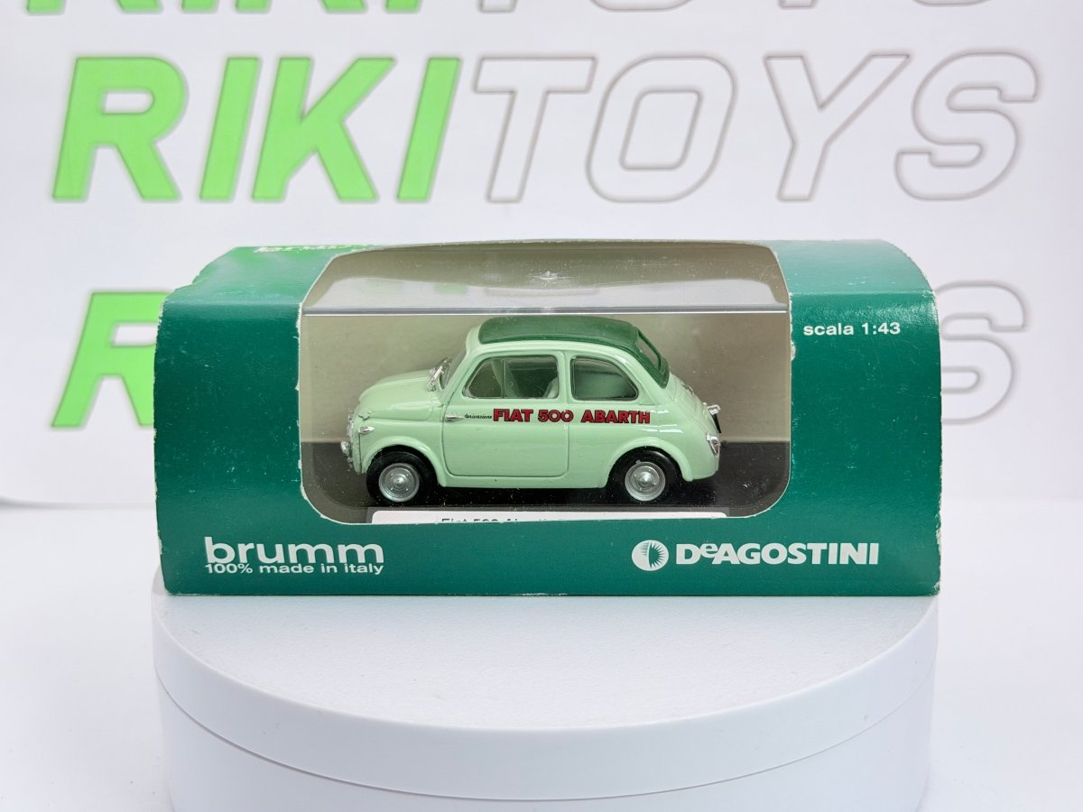 Fiat 500 Abarth Record Brumm 1/43 Verde 1958 - RikiToys - Brumm
