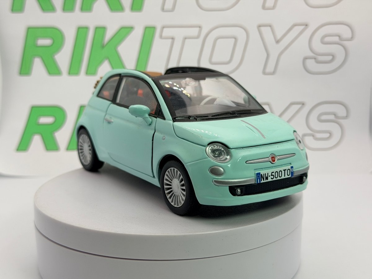 Fiat 500 C Motor Max 1/24 Tiffany 2009 - RikiToys - Motor Max