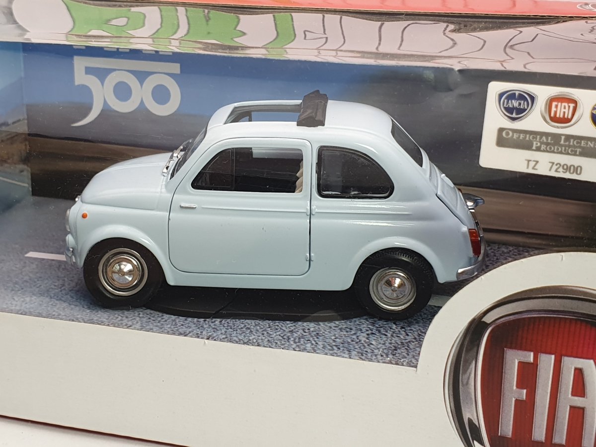 Fiat 500 D MondoMotors 1/24 Azzurro 1960 - RikiToys - MondoMotors