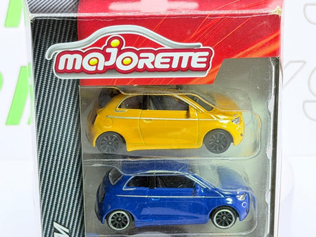 Fiat 500 Elettica C Majorette 1/55 Blu Rosso Giallo - RikiToys - Majorette#