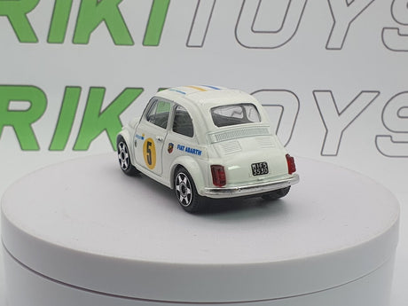 Fiat 500 F Abarth Burago 1/43 Bianco 1965 - RikiToys - Burago