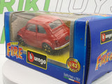 Fiat 500 F Burago 1/40 Rosso 1965 - RikiToys - Burago