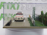Fiat 500 Giannini TV Universal Hobbies 1/43 Avorio - RikiToys - Universal Hobbies