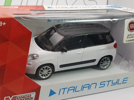 Fiat 500 L Mondo Motors 1/43 Bianco 2013 - RikiToys - Mondo Motors