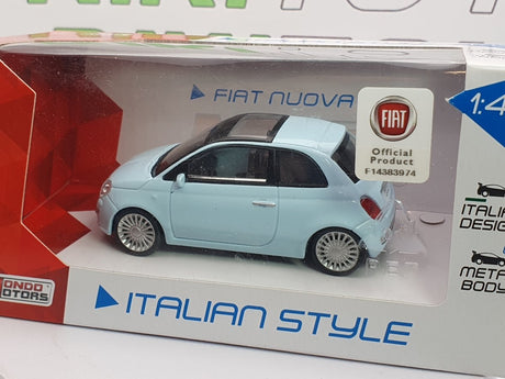 Fiat 500 MondoMotors 1/43 Azzurro 2007 - RikiToys - MondoMotors